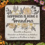 Custom Name Grandma Garden Decor - Personalized Garden Stone