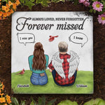 Custom Name Memorial Couple Decor - Personalized Memorial Stone