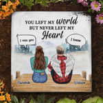 Custom Angel Couple Memorial Gifts - Personalized Memorial Stone