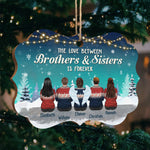 Custom Name Brothers and Sisters Christmas Gifts - Personalized Ornament