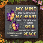 Custom Name Butterfly Memorial Gifts - Personalized Memorial Stone