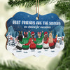 There Are Sisters There Is Family - Personalized Custom Benelux Shaped Wood Christmas Ornament - Gift For Bestie, Best Friend, Sister, Birthday Gift For Bestie And Friend, Christmas Gift