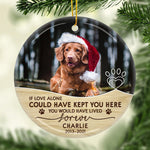 Custom Pet Photo Memorial Keepsake - Personalized Ornament