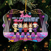 Another Year Of Bonding Over Alcohol - Personalized Custom Benelux Shaped Acrylic Christmas Ornament - Gift For Bestie, Best Friend, Sister, Birthday Gift For Bestie And Friend, Christmas Gift