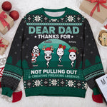 Custom Funny Naughty Christmas Gifts for Dad - Personalized Sweatshirt