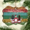 The Love Between A Mother And Daughters Is Forever - Personalized Custom Benelux Shaped Wood Christmas Ornament - Gift For Family, Christmas Gift