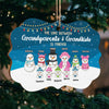The Love Between Grandparents & Grandchildren Is Forever - Personalized Custom Benelux Shaped Wood Christmas Ornament - Gift For Grandparents, Christmas Gift