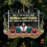 Custom Name Brothers and Sisters Christmas Gifts - Personalized Ornament