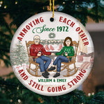 Custom Funny Anniversary Couple Gifts - Personalized Ornament