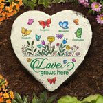Custom Name Butterfly Family Garden Decor - Personalized Garden Stone