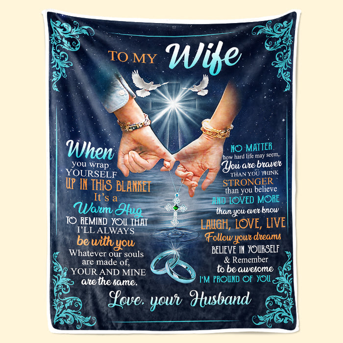 Believe In Yourself And Remember To Be Awesome - Couple Blanket - Valentine Gift For Wife From Husband