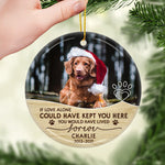 Custom Pet Photo Memorial Keepsake - Personalized Ornament