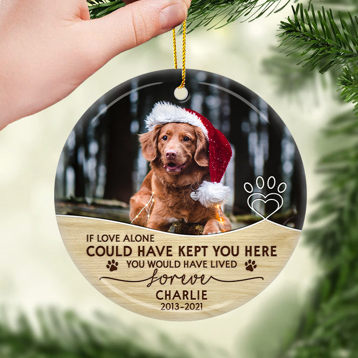 Custom Pet Photo Memorial Keepsake - Personalized Ornament