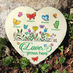 Custom Name Butterfly Family Garden Decor - Personalized Garden Stone