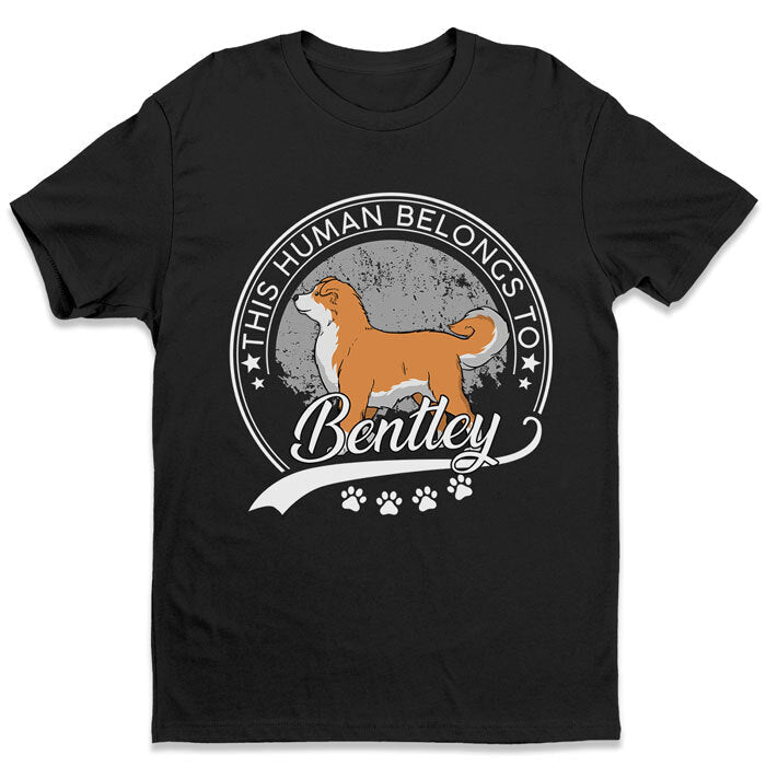 This Is My Human - Dog Personalized Custom Unisex T-shirt, Hoodie, Sweatshirt - Upload Image, Christmas Gift For Pet Owners, Pet Lovers