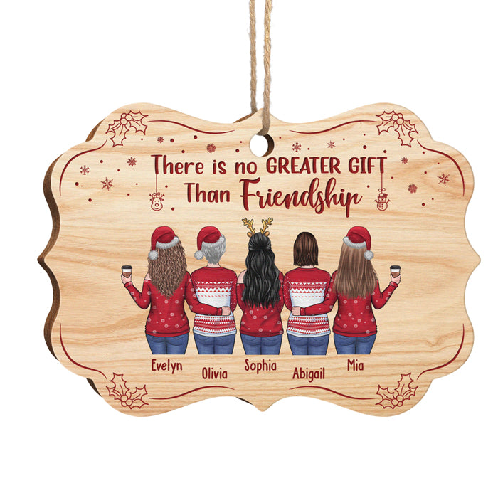 Custom Name Christmas Friendship Gifts for Best Friends - Personalized Ornament