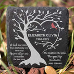 Custom Name Memorial Tree Remembrance Gifts - Personalized Memorial Stone