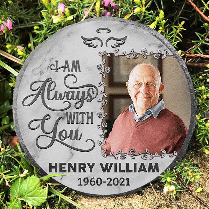 Custom Photo Memorial Garden Decor - Personalized Memorial Stone