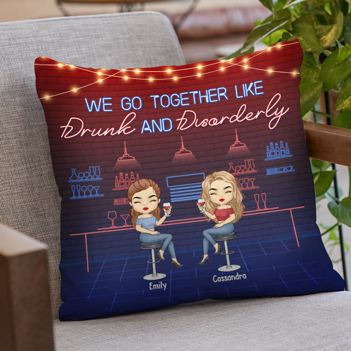 Custom Name Besties Bar Gifts for Friends - Personalized Pillow