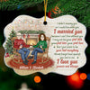 Never Forget How Special You Are To Me - Personalized Custom Benelux Shaped Acrylic Christmas Ornament - Gift For Couple, Husband Wife, Anniversary, Engagement, Wedding, Marriage Gift, Christmas Gift