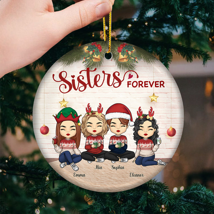 Custom Name Christmas Friends Gifts - Personalized Ornament