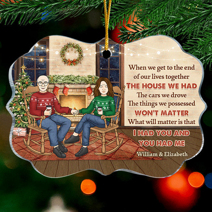 Custom Name Christmas Couple Gifts - Personalized Ornament