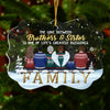 There Is No Greater Gift Than Brothers & Sisters - Personalized Custom Benelux Shaped Acrylic Christmas Ornament - Gift For Family, Christmas Gift