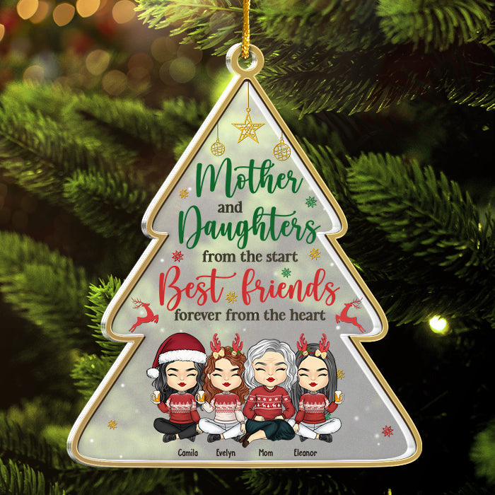 Custom Name Christmas Gifts for Mothers and Daughters - Personalized Ornament