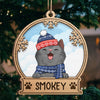 Have A Pawsome Christmas - Personalized Custom Snow Globe Shaped Wood Christmas Ornament - Gift For Pet Lovers, Christmas Gift