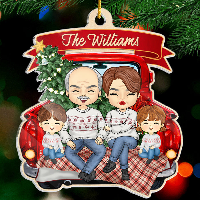 Custom Family Name Christmas Gifts for Families - Personalized Ornament