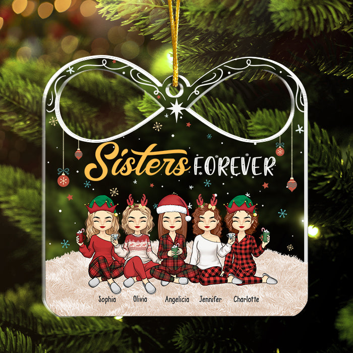 Custom Name Christmas Gifts for Besties - Personalized Ornament