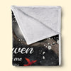 We're Here By Your Side - Memorial Personalized Custom Blanket - Sympathy Gift, Christmas Gift For Family Members