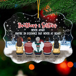 Custom Name Christmas Sibling Gifts - Personalized Ornament