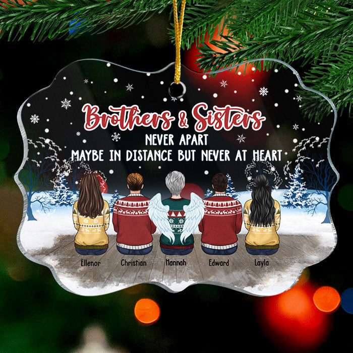 Custom Name Christmas Sibling Gifts - Personalized Ornament
