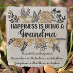 Custom Name Grandma Garden Decor - Personalized Garden Stone