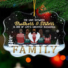 There Is No Greater Gift Than Brothers & Sisters - Personalized Custom Benelux Shaped Acrylic Christmas Ornament - Gift For Family, Christmas Gift