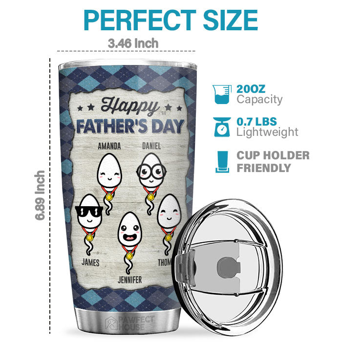 Custom Name Father's Day Gifts for Dad - Personalized Tumbler