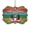 The Love Between A Mother And Daughters Is Forever - Personalized Custom Benelux Shaped Wood Christmas Ornament - Gift For Family, Christmas Gift