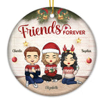 Custom Name Christmas Friends Gifts - Personalized Ornament