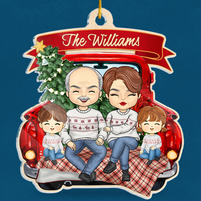 Custom Family Name Christmas Gifts for Families - Personalized Ornament