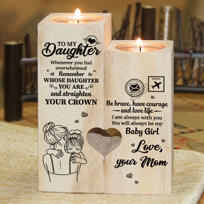 Mother Daughter Love Gifts from Mom - Color Candle Holder
