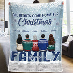 Custom Name Christmas Family Gifts - Personalized Blanket