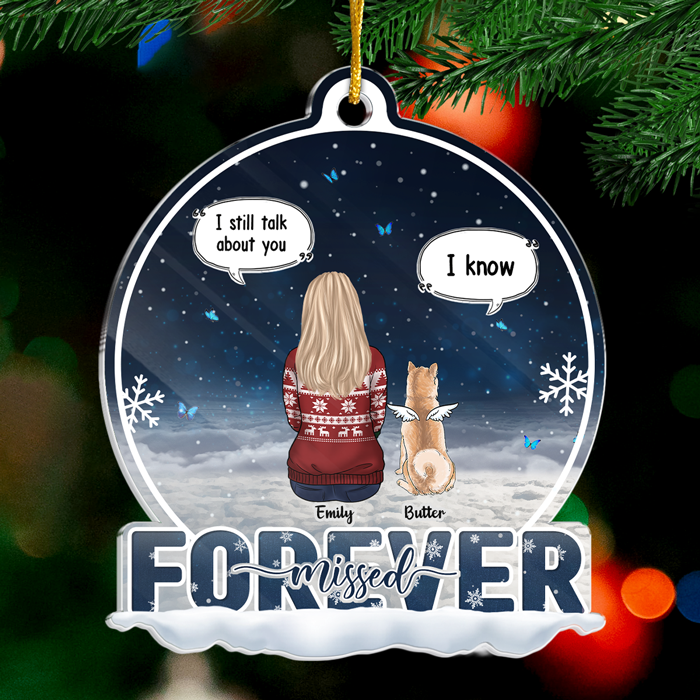 Custom Name Memorial Pet Loss Christmas Gifts - Personalized Ornament