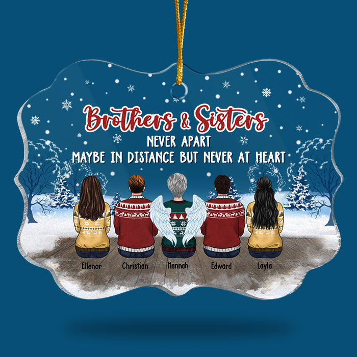 Custom Name Christmas Sibling Gifts - Personalized Ornament
