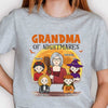 Grandma Of Nightmares - Personalized Unisex T-Shirt, Hoodie, Sweatshirt - Gift For Grandma, Grandparents, Halloween Gift