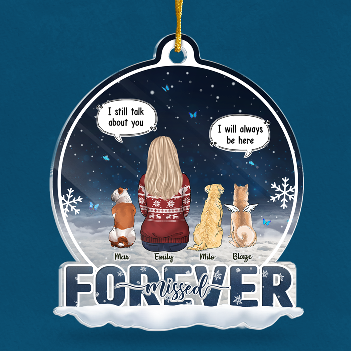 Custom Name Memorial Pet Loss Christmas Gifts - Personalized Ornament