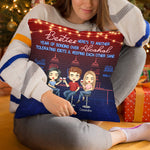 Custom Name Besties Bar Gifts for Friends - Personalized Pillow