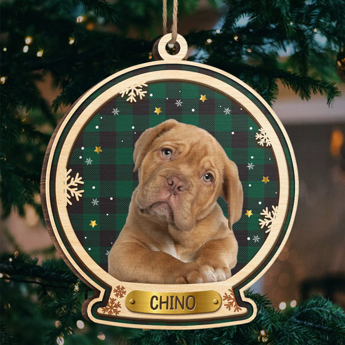 Custom Pet Photo Christmas Gifts for Dog Lovers - Personalized Ornament