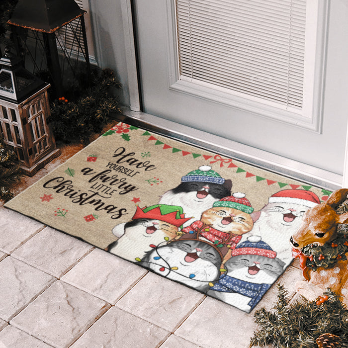 Merry Christmas Ya Filthy Animal - Cat Personalized Custom Decorative Mat -  Christmas Gift For Pet Owners, Pet Lovers