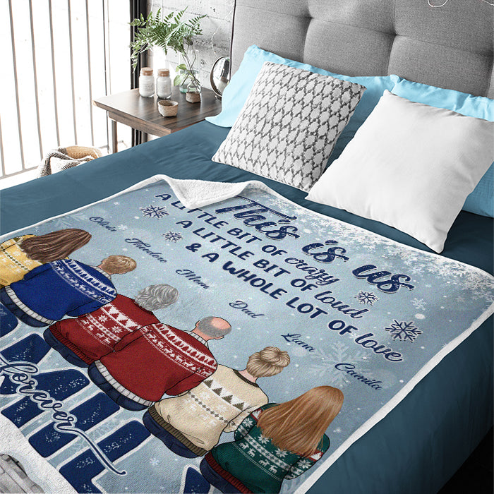 Custom Name Christmas Family Gifts - Personalized Blanket